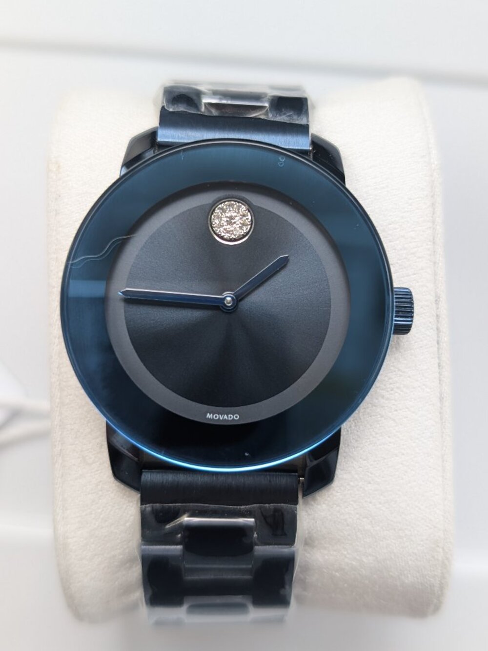 MOVADO WOMEN'S BLACK BLUE WATCH
